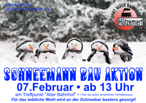 Schneemann-bau-aktion